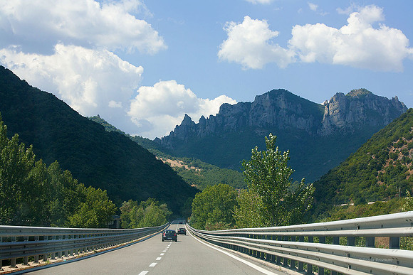 drive in the mountains