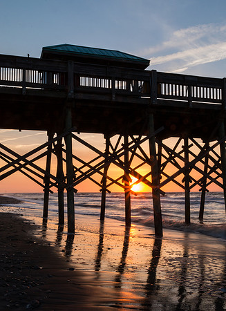 more Folly Beach at sunrise