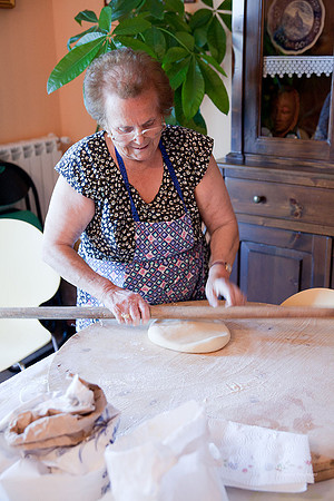 roll out the dough into a circle