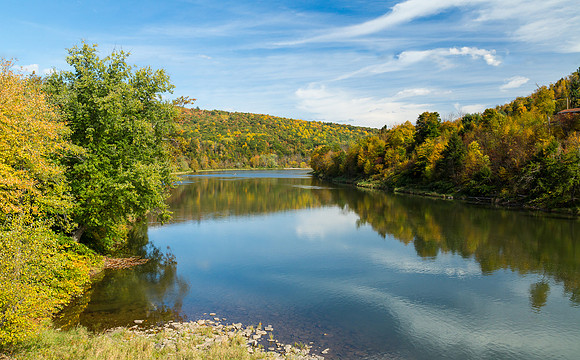 Delaware River, along Rte 191 in PA