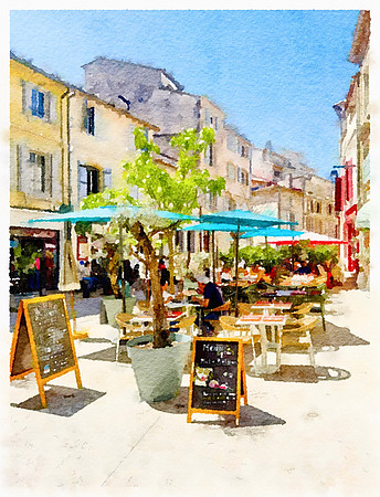 outdoor cafe