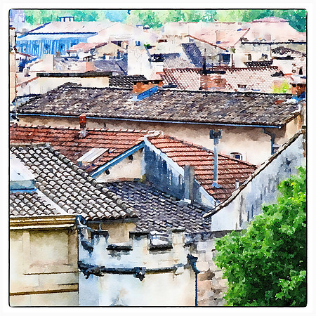 DSCF7911 Rooftop Watercolor