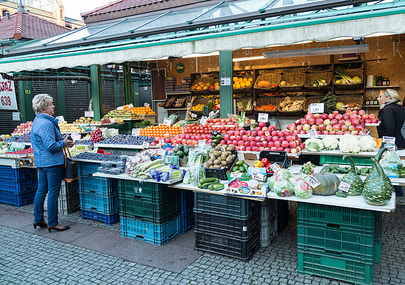 open air market in Gdansk
