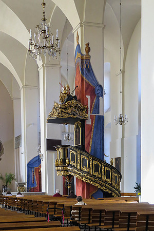 pulpit of Evangelical church