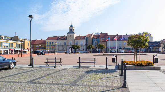 Town Square in Łomża, my grandparents birthdplace