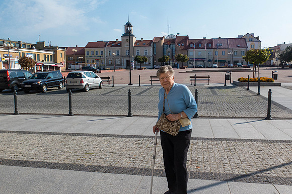 Mom in Łomża Town Square
