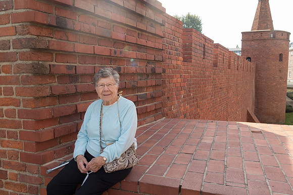 mom at the Barbican in Warsaw