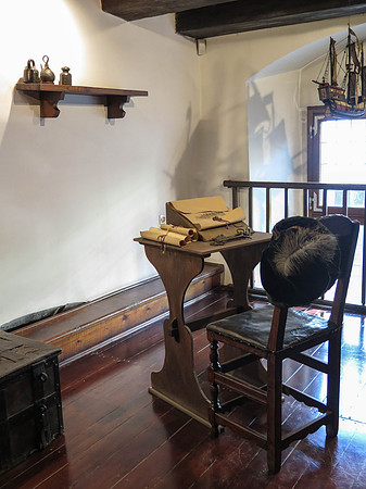 Copernicus' desk and study