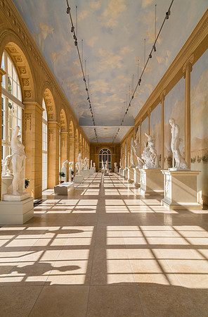 sculpture hall at Łazienki Park