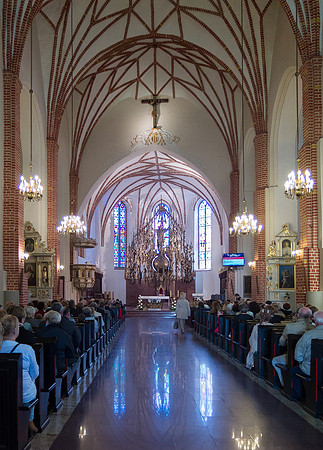 insde the cathedral in Łomża