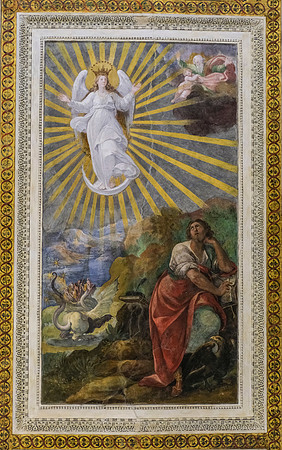 fresco on the ceiling