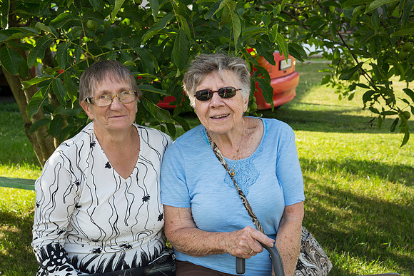 Mom and Maria Zofia Klosinsk,i Łomża, Poland 2013