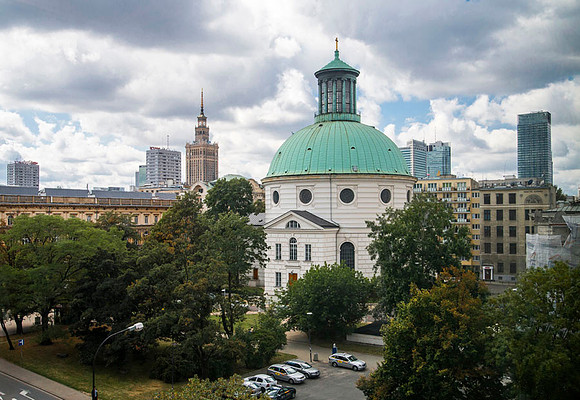 Warsaw, the view out our hotel window