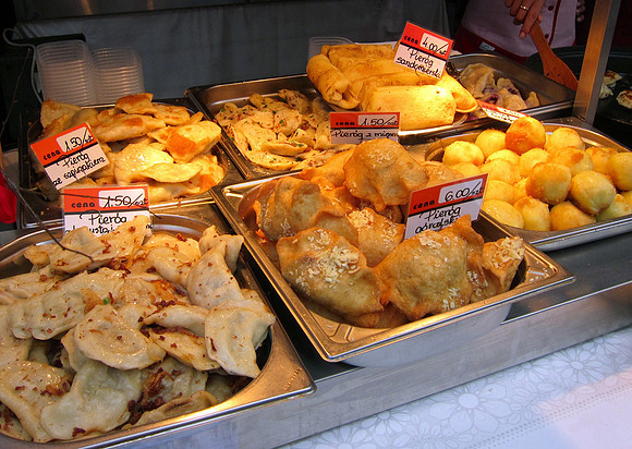 Pierogies!!  YUM  (not as good as Mom's but still really good!