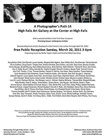 "Photographer's Path 14" March 20- April 29, 2011