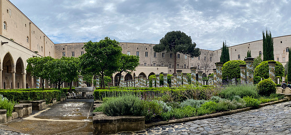 Inside the cloisters of Santa Chiara (Saint Clare)