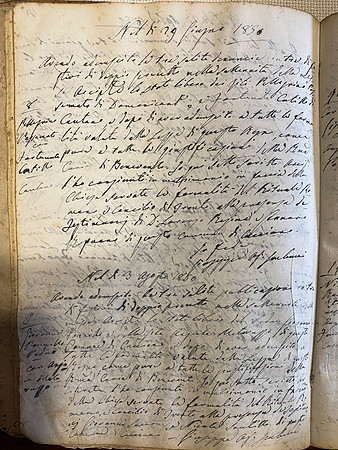 The marriage record of my Great great great grandparents Pellegrino Possemato & Fortunata Cutillo 29 June 1851