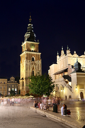 Krakow Town Hall in the market Square