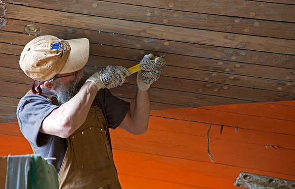 boat builder at Rockport Marina