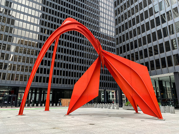 The Calder Flamingo