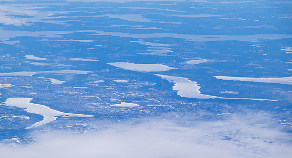 Ice on the ocean near Newfoundland