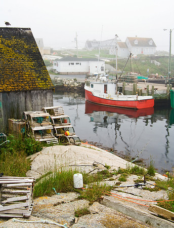 lobster traps at Peggy's Cove