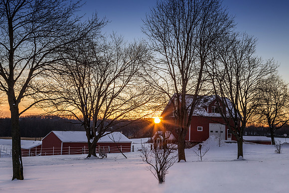 Sunrise on the Farm