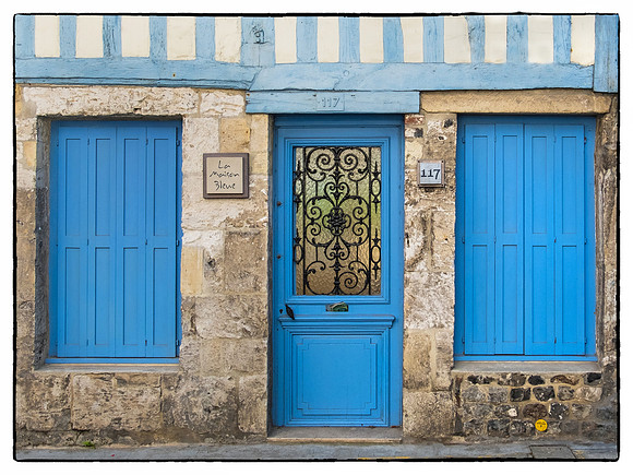 La Maison Bleu - The Blue House in Honfleur, Normandy