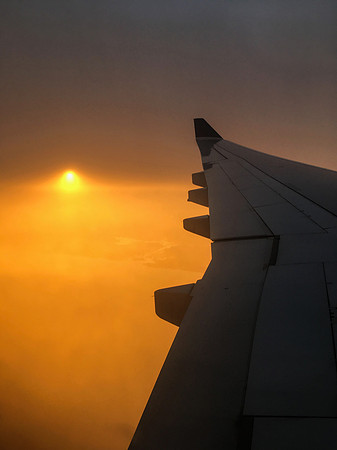 sunset flight