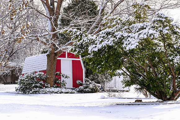 Otto's barn, winter