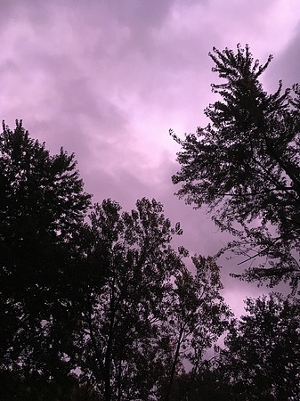 The color of the sky at 6:45 Thursday October 11, 2018
