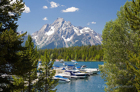 Colter Bay Marina at the north end of Jackson Lake