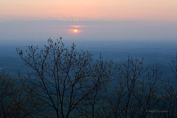 sunset from Look Rock observatory on the Foothills Parkway