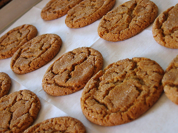 molasses sugar cookies - Mom's recipe, straight from the oven.  Pure comfort food!