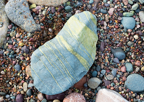 green striped rocks!