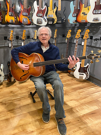 a bass guitar, I think!