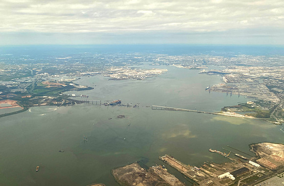 Francis Scott Key Bridge collapse Baltimore Harbor 2024