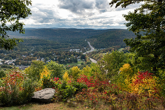 Looking at Rte 17 west from the hill between Hancock and Cadosia, NY Sept 2020