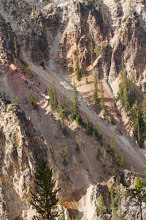 Canyon Walls - this area is known as the Grand Canyon of Yellowstone