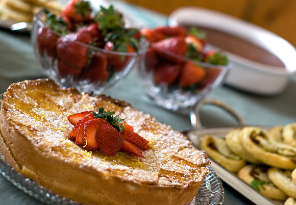 Pastiera - a traditional dessert from Southern Italy.  Sweet pastry crust is filled with a custard of ricotta cheese, eggs, sugar, limoncello and lemon peel.